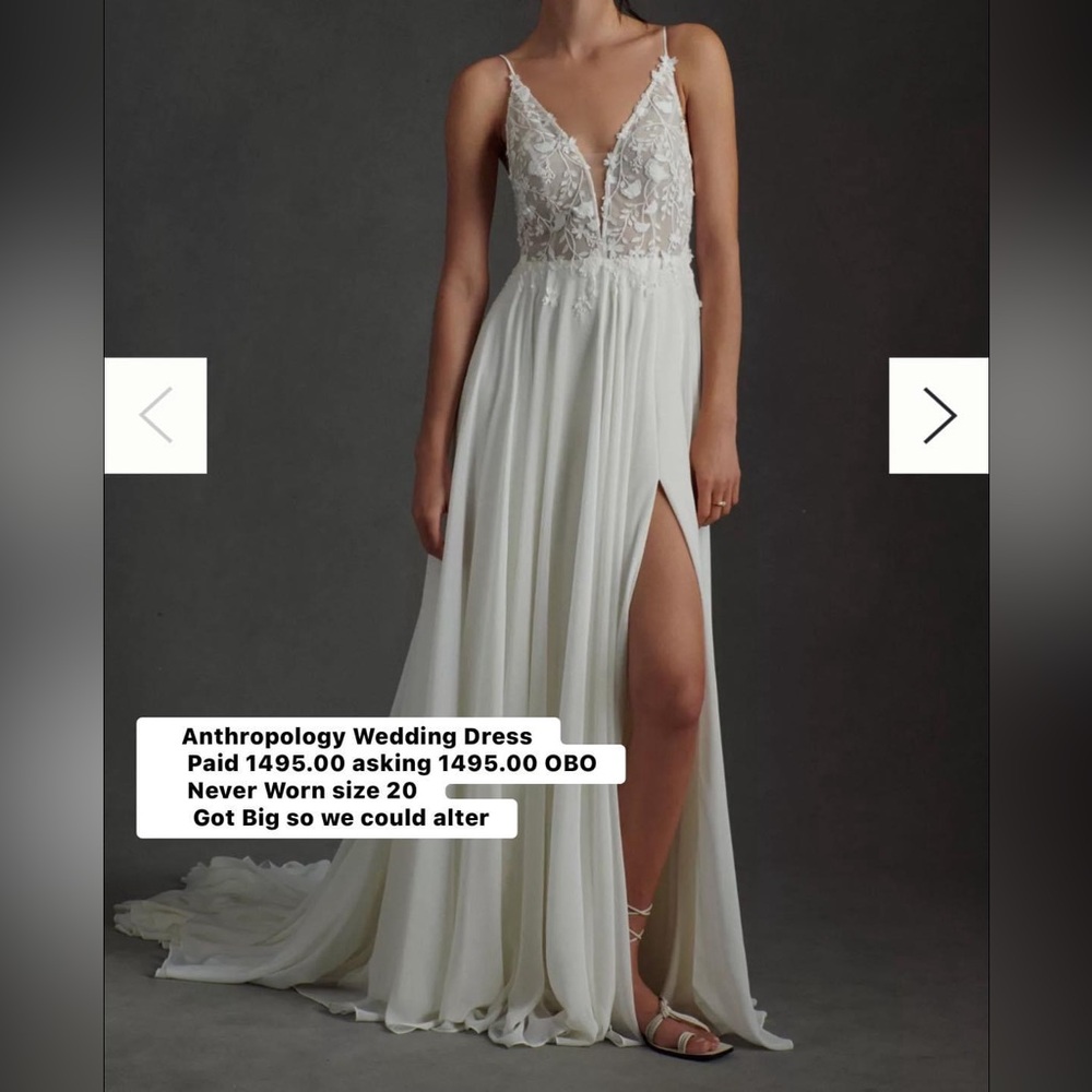 Anthropologie white dress